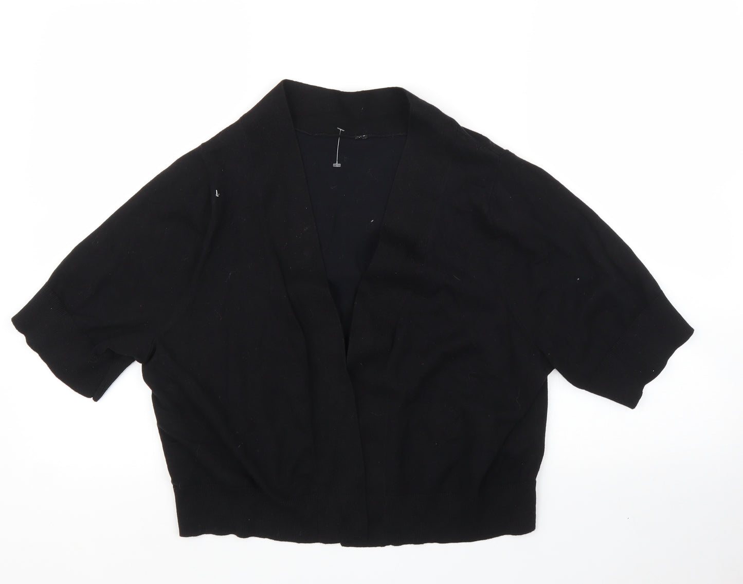 Preworn Womens Black   Cardigan Jumper Size 18
