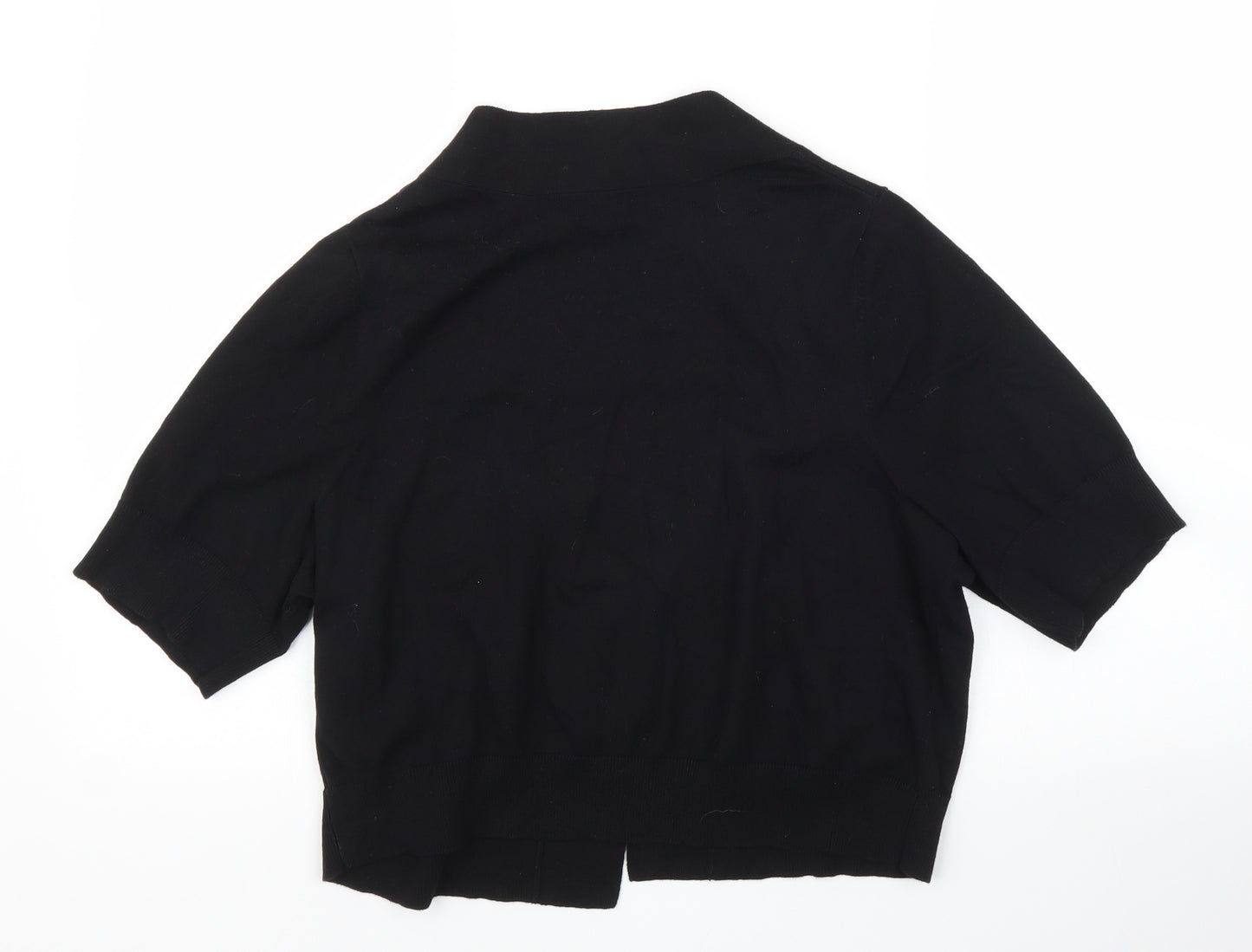 Preworn Womens Black   Cardigan Jumper Size 18