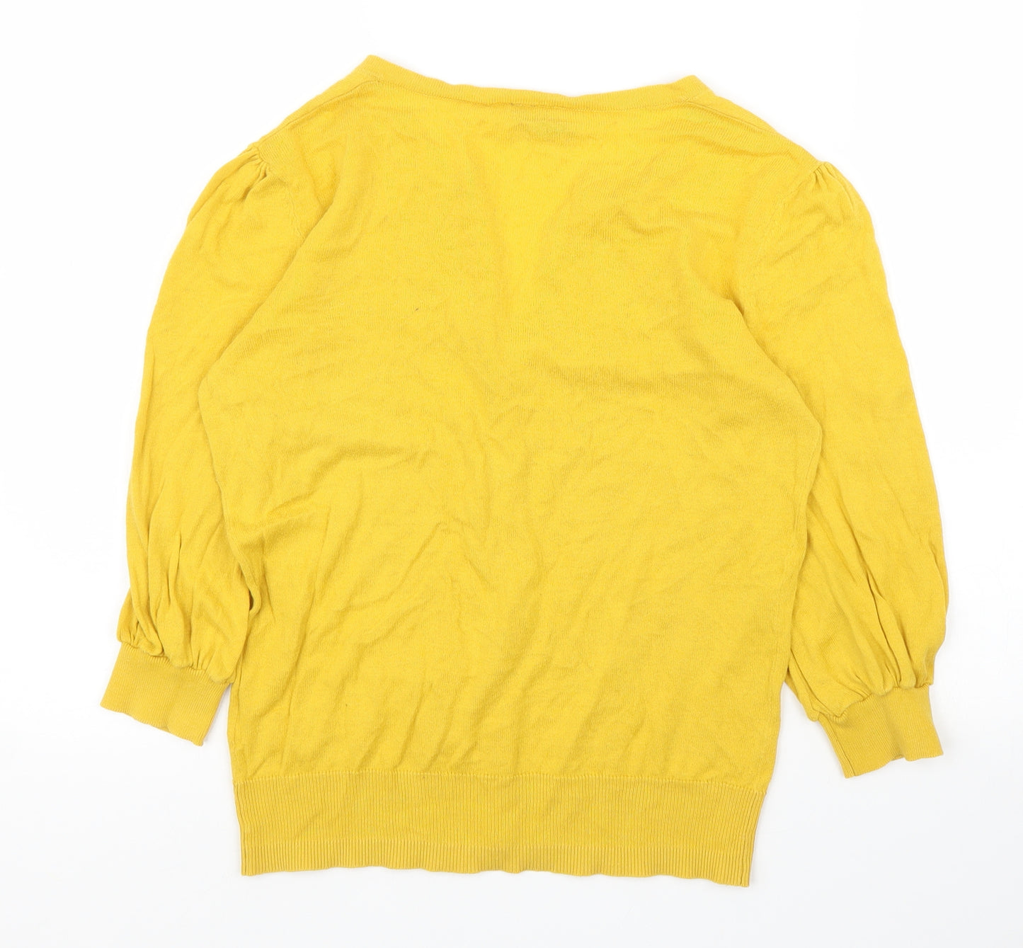 Topshop Womens Yellow   Cardigan Jumper Size 12