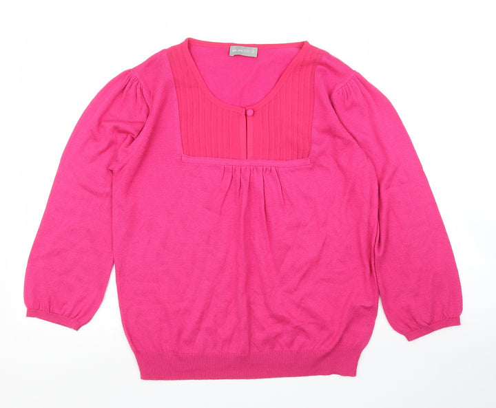 Per Una Womens Pink Pullover Jumper Size 12