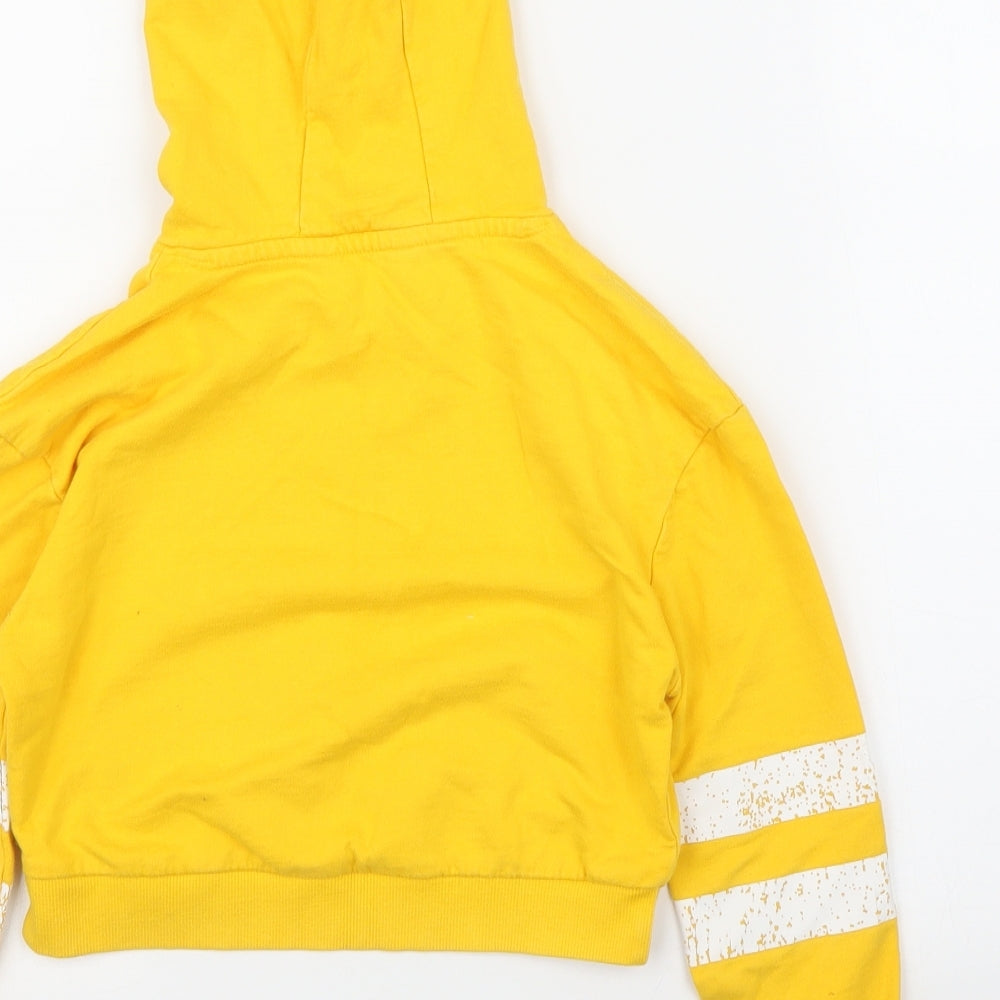 Miss Evie Boys Yellow   Pullover Hoodie Size 6 Years  - Cropped