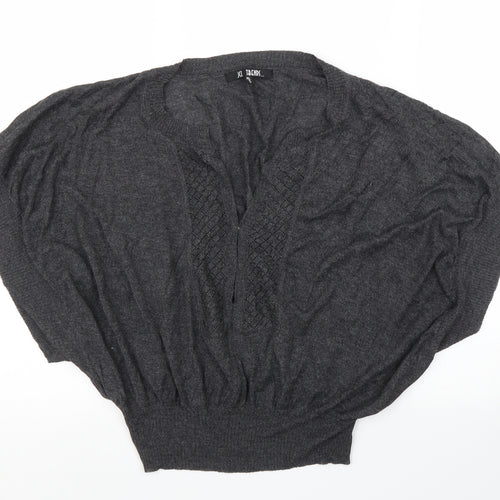 JCL Womens Grey   Cardigan Jumper Size M