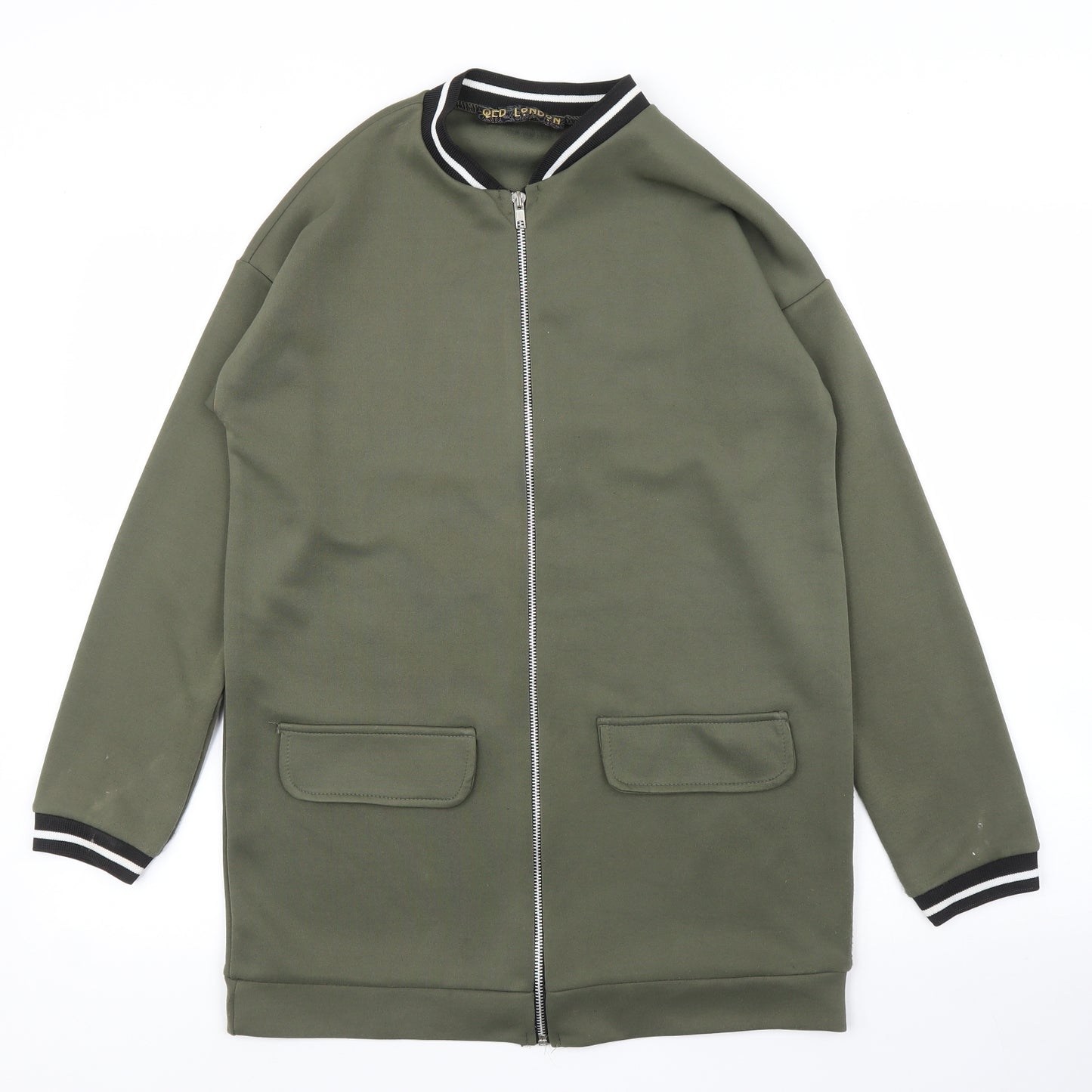 QED London Womens Green   Full Zip Jumper Size 10