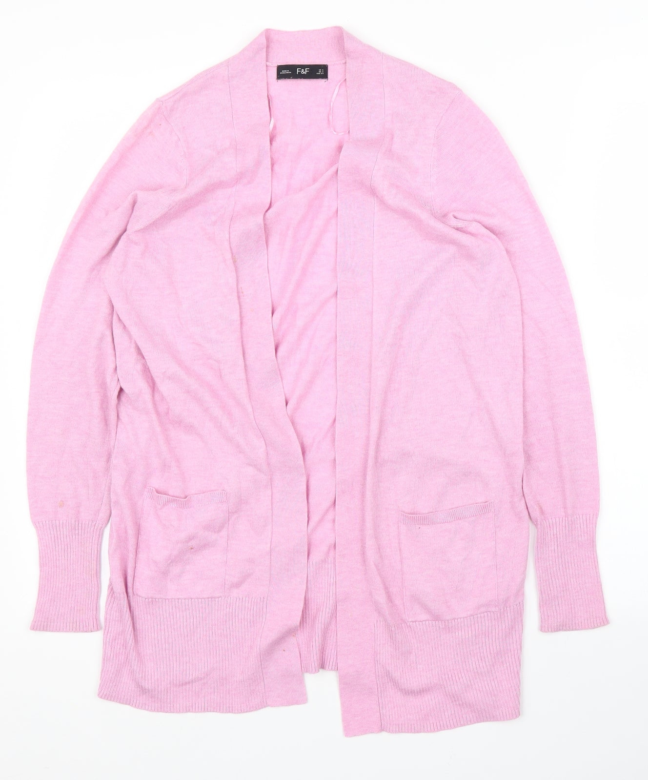 F&F Womens Pink   Cardigan Jumper Size 6