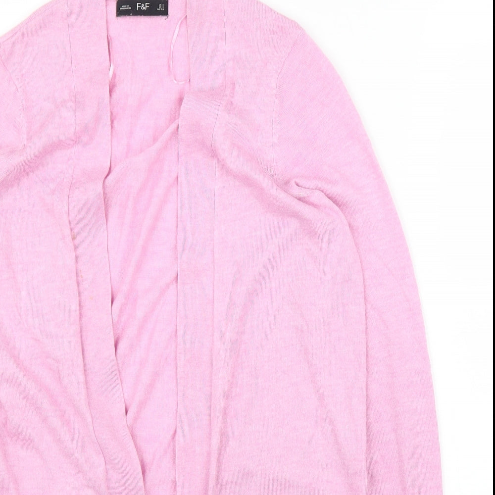 F&F Womens Pink   Cardigan Jumper Size 6