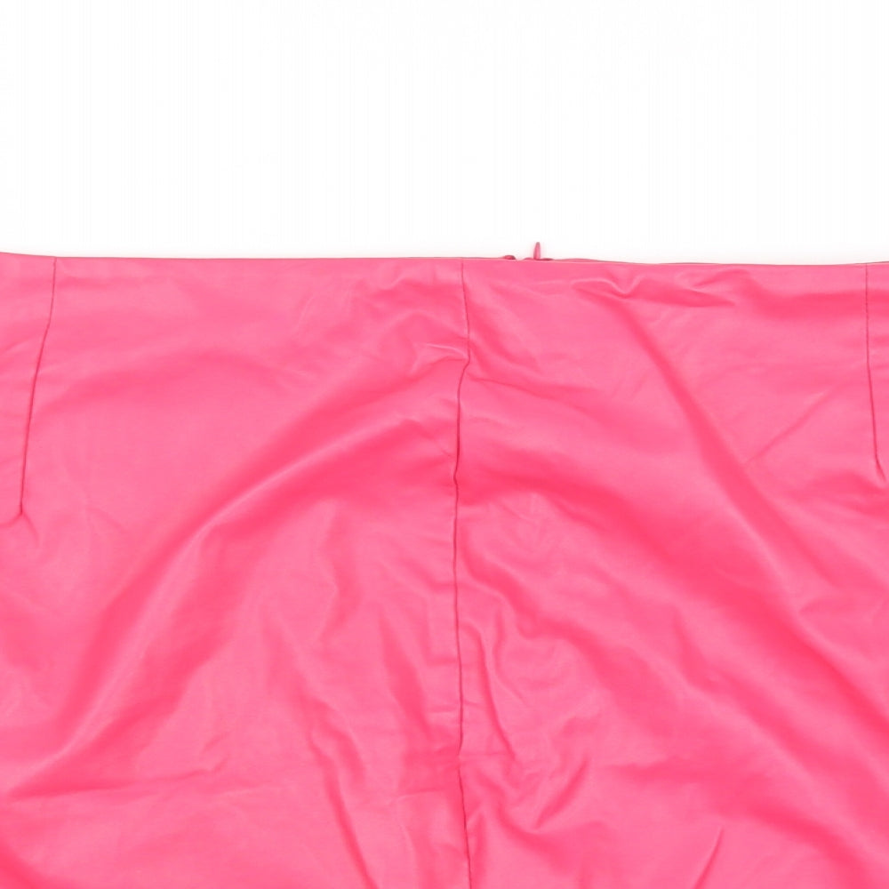 PRETTYLITTLETHING Womens Pink   A-Line Skirt Size 20