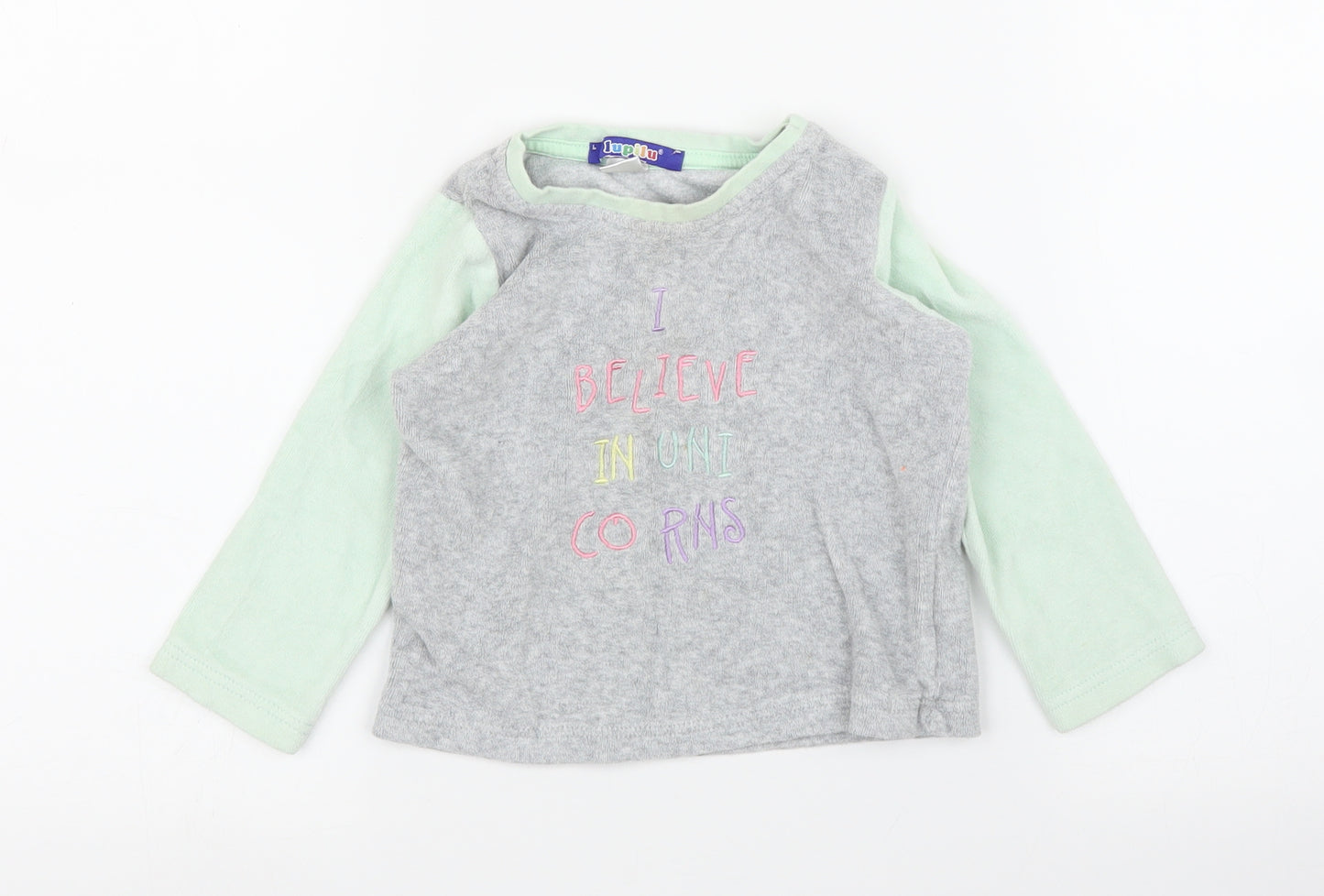 Lupilu Girls Grey   Pullover Jumper Size 12-18 Months