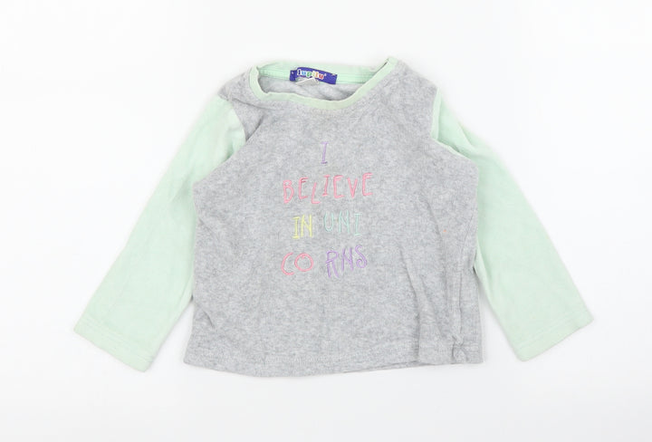 Lupilu Girls Grey   Pullover Jumper Size 12-18 Months
