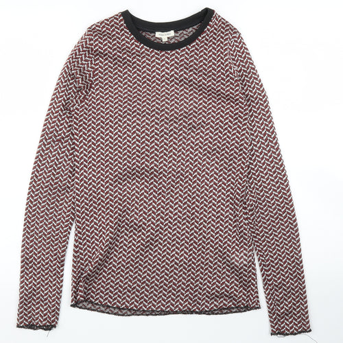 River Island Womens Purple Herringbone  Pullover Jumper Size 8