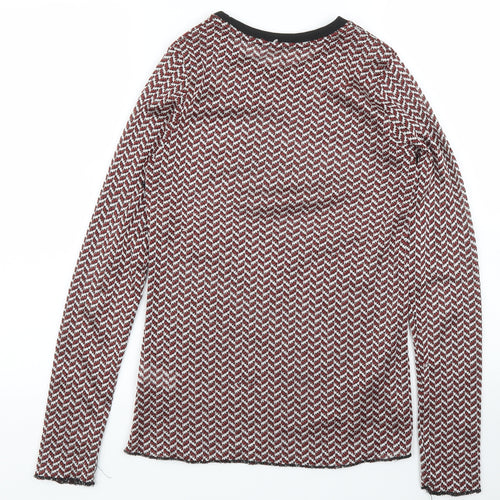 River Island Womens Purple Herringbone  Pullover Jumper Size 8