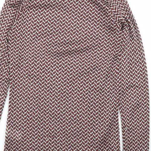 River Island Womens Purple Herringbone  Pullover Jumper Size 8