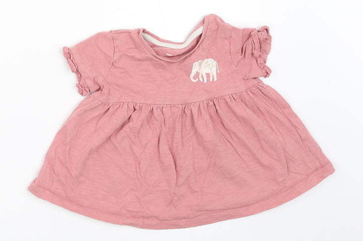 TU Girls Pink   Basic T-Shirt Size 12-18 Months