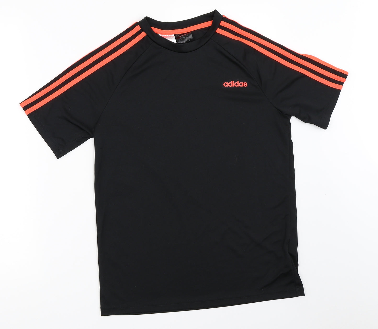 adidas Boys Black   Basic T-Shirt Size 13-14 Years