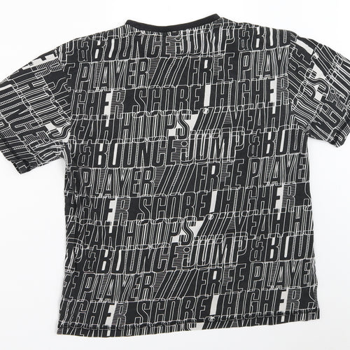 F&F Boys Black   Basic T-Shirt Size 9-10 Years