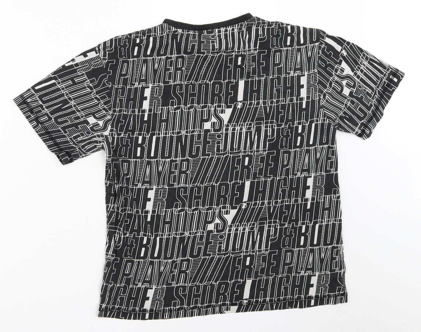 F&F Boys Black   Basic T-Shirt Size 9-10 Years
