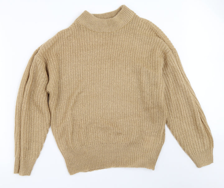 Brave Soul Womens Beige Pullover Jumper Size L