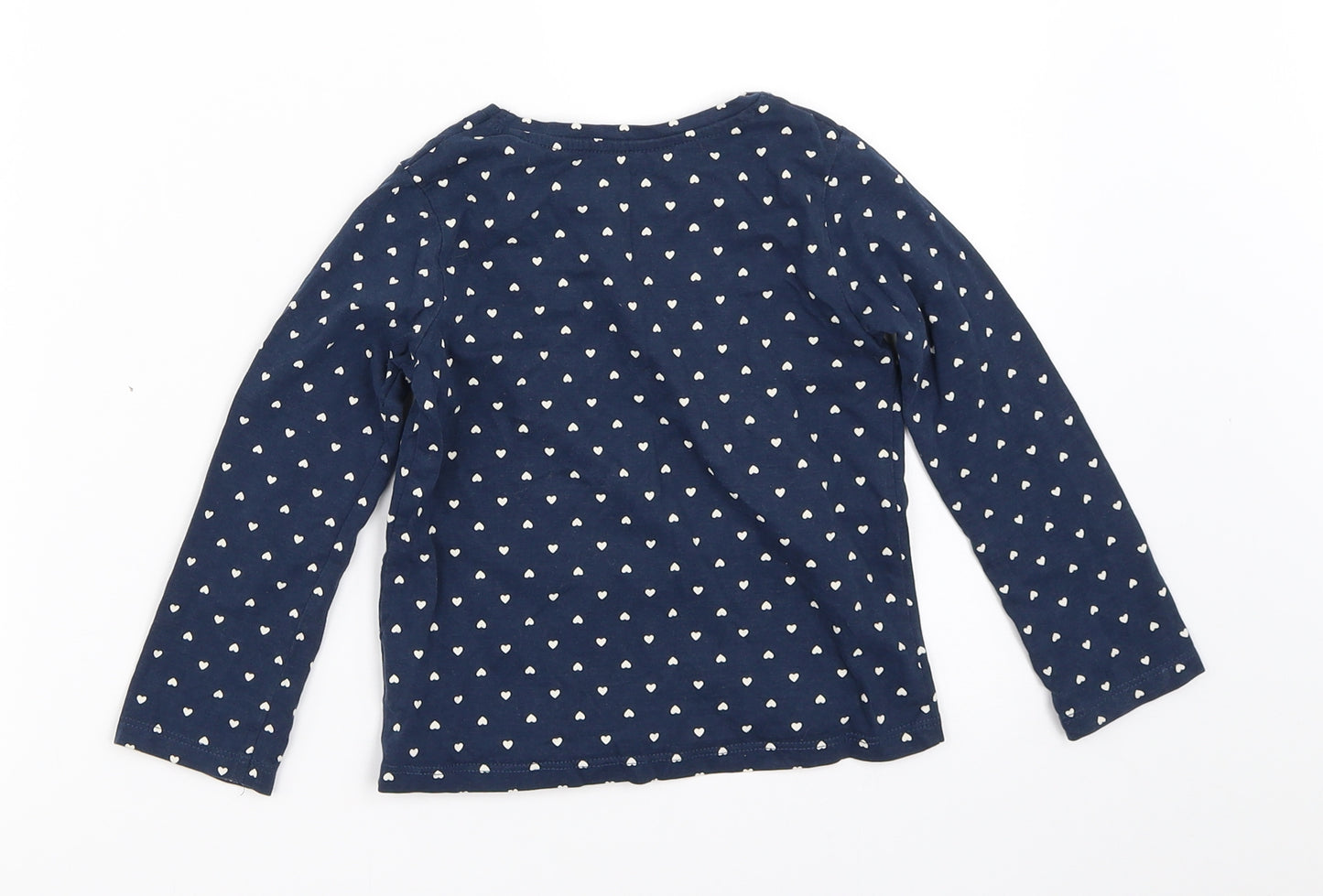 Mothercare Girls Blue   Basic T-Shirt Size 2-3 Years