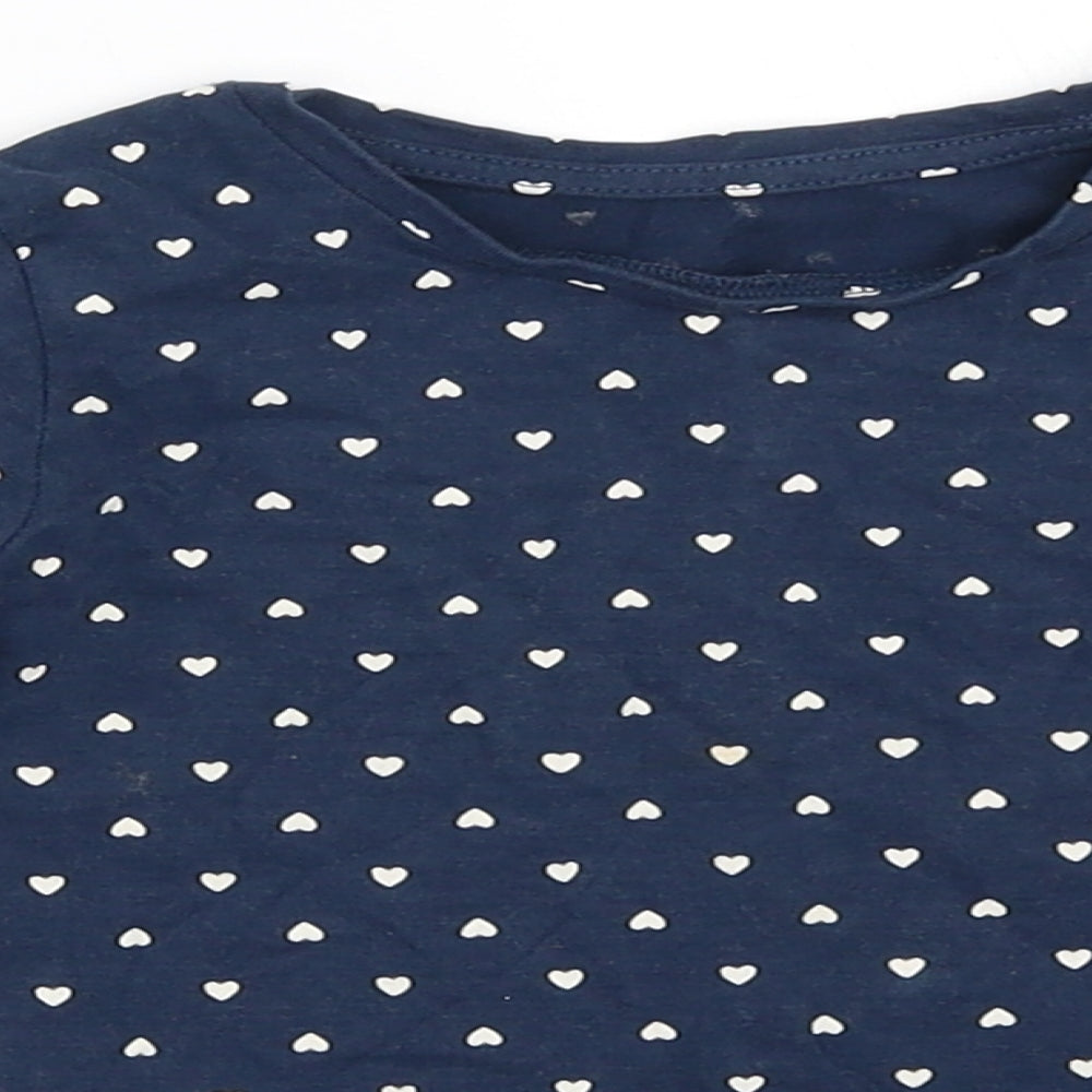 Mothercare Girls Blue   Basic T-Shirt Size 2-3 Years