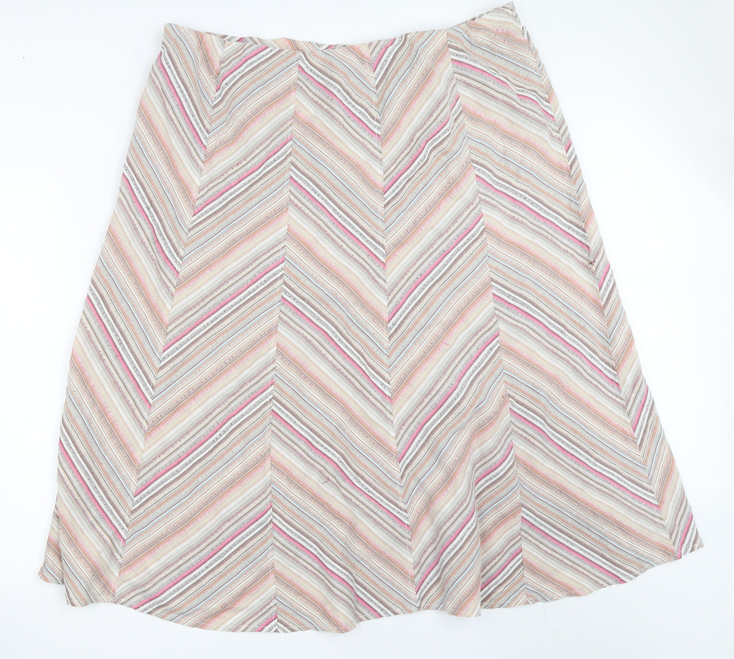 Marks and Spencer Womens Beige   Flare Skirt Size 20