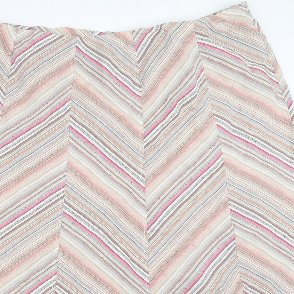 Marks and Spencer Womens Beige   Flare Skirt Size 20