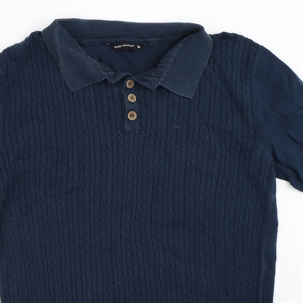 Cedar Wood State Mens Blue   Pullover Jumper Size M