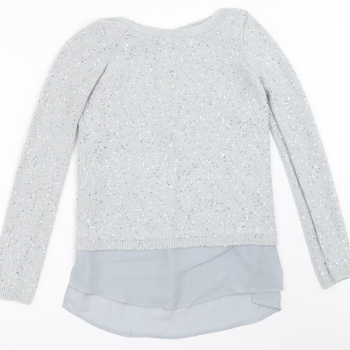 Oasis Womens Grey   Pullover Jumper Size XS