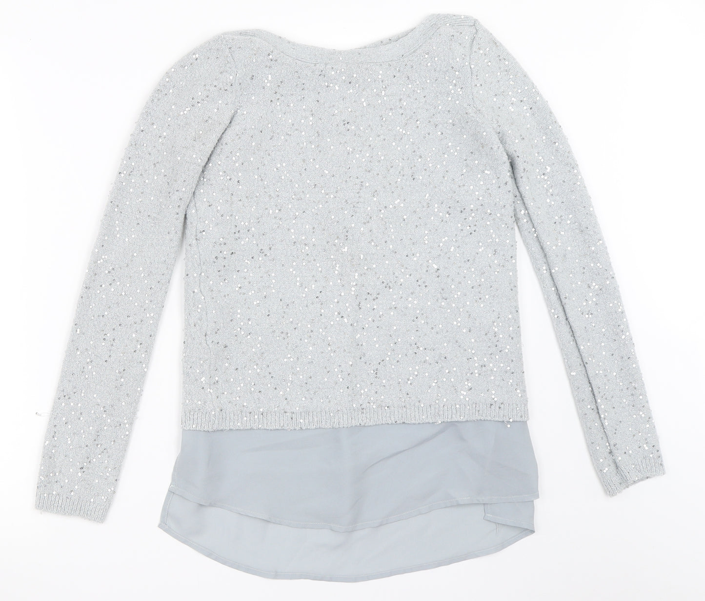 Oasis Womens Grey   Pullover Jumper Size XS