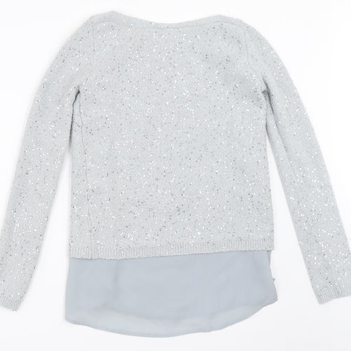 Oasis Womens Grey   Pullover Jumper Size XS