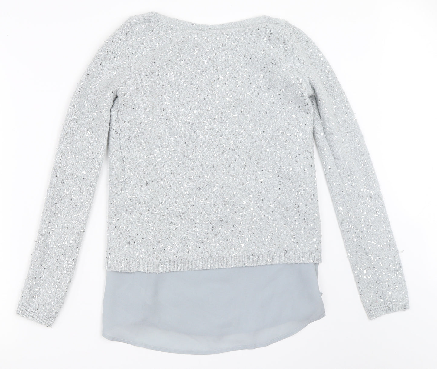 Oasis Womens Grey   Pullover Jumper Size XS