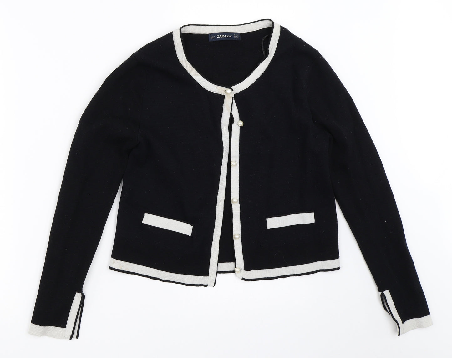 Zara Womens Black   Cardigan Jumper Size S
