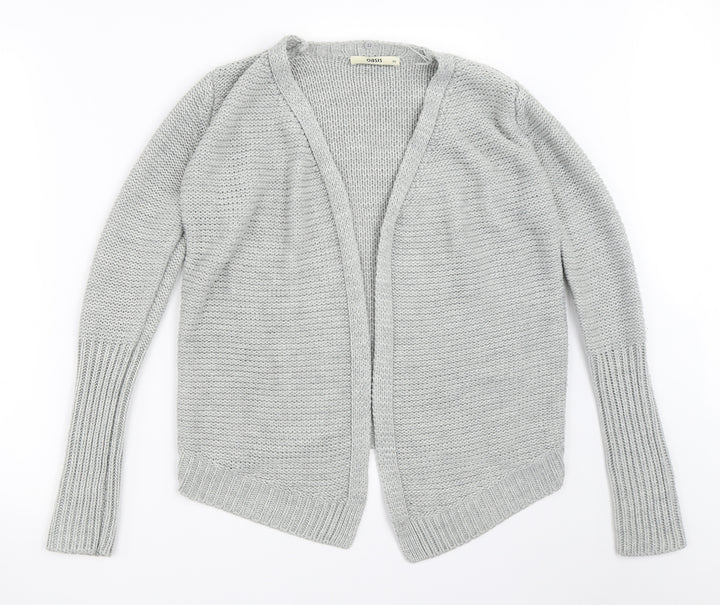 Oasis Womens Grey Cardigan Jumper Size XS