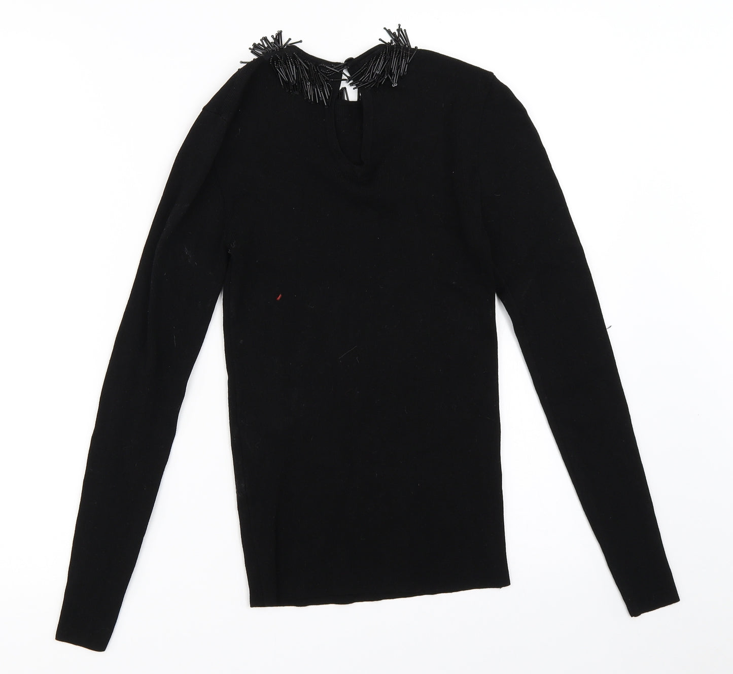 Warehouse Womens Black   Pullover Jumper Size 6