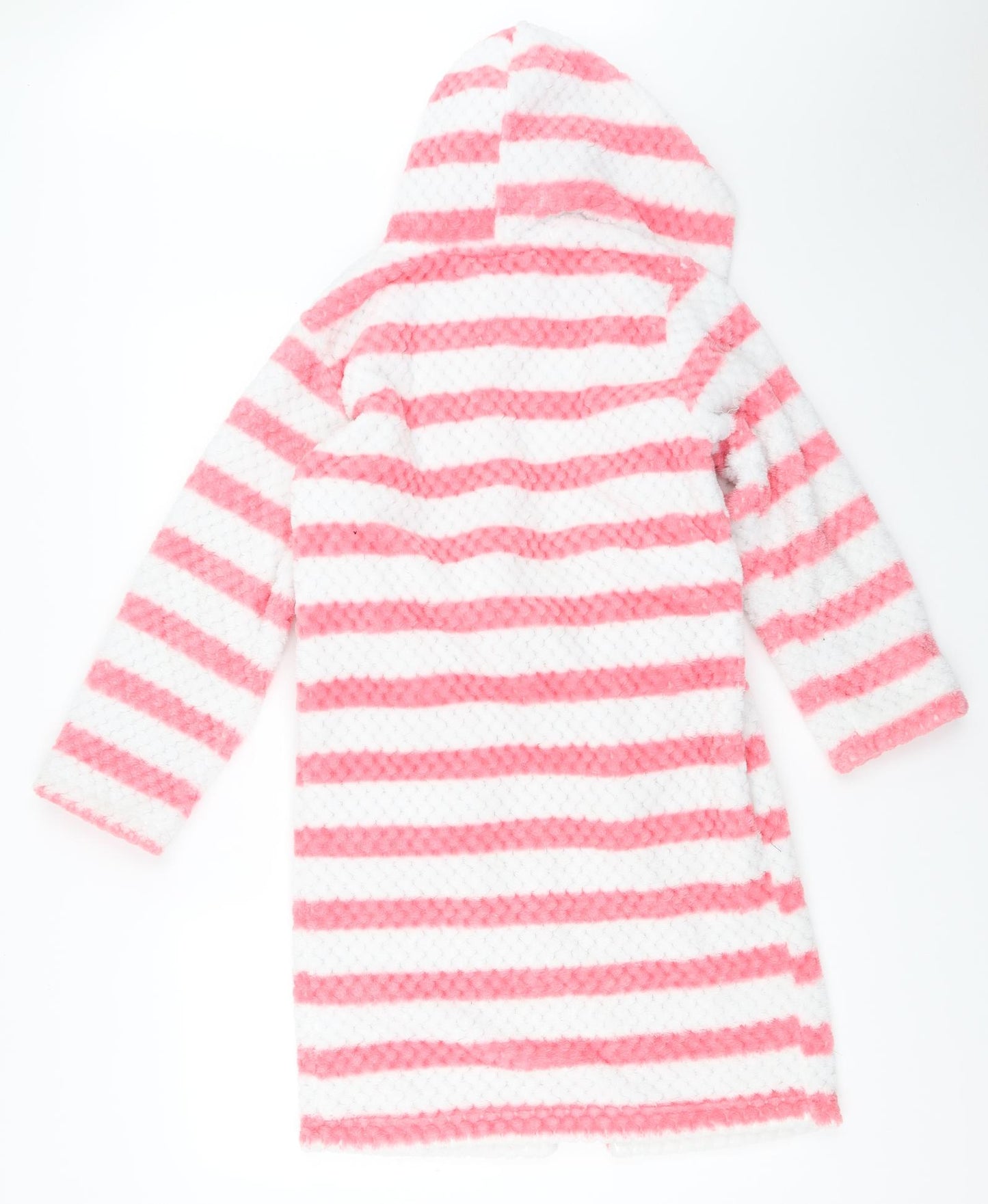 John Lewis Girls White Striped  Top Robe Size 10 Years