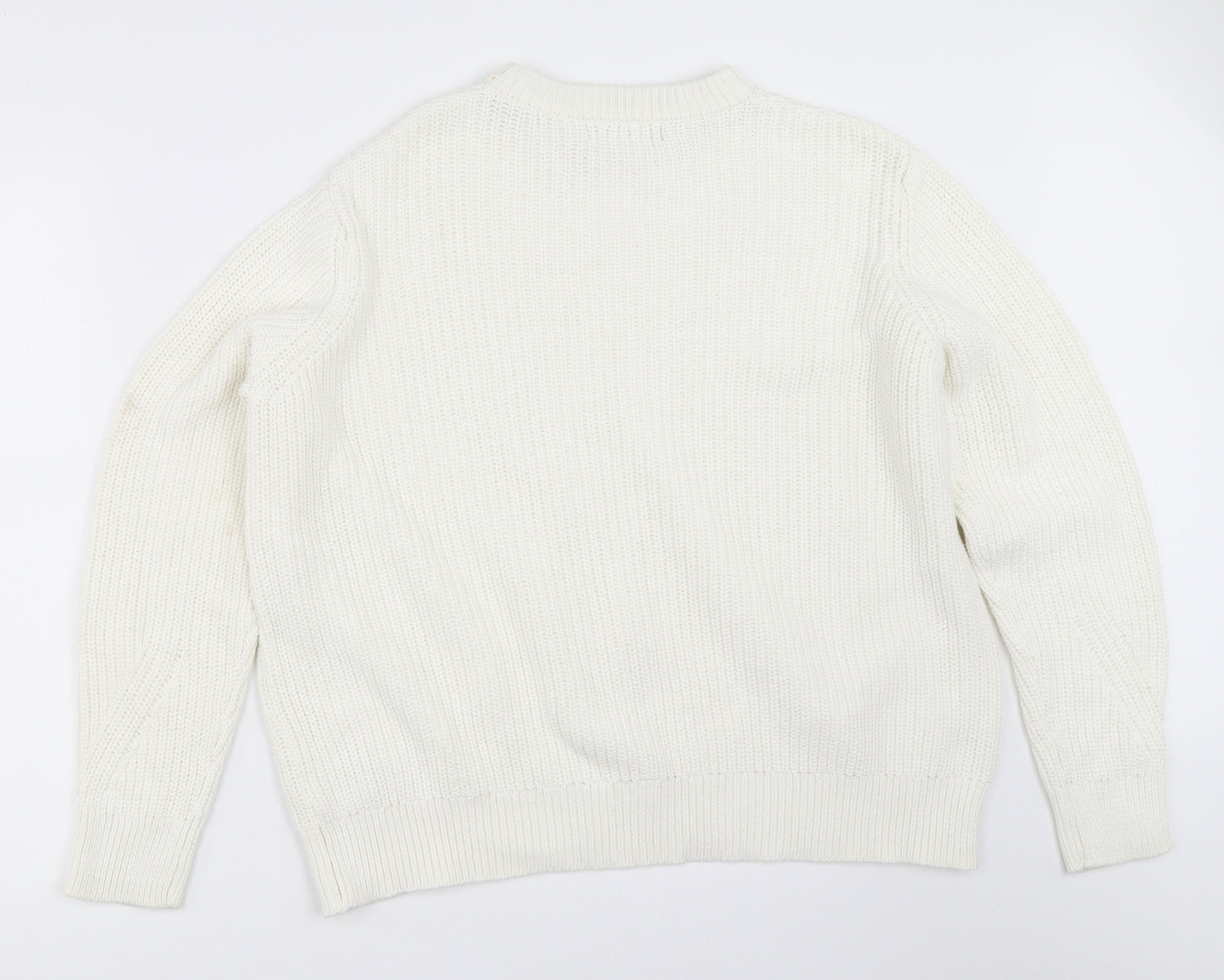 Marks and Spencer Womens Ivory   Pullover Jumper Size L