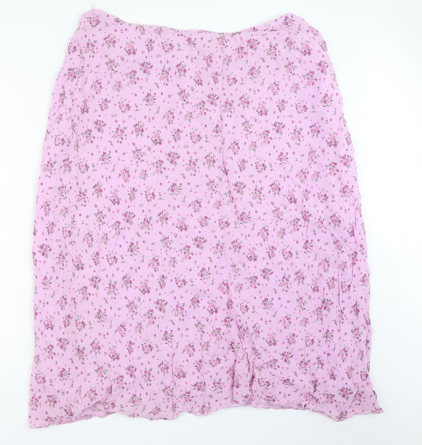 Fashion Extra Womens Purple Floral  Flare Skirt Size 22