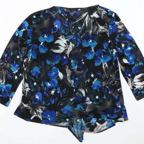 Saloos Womens Blue   Basic Blouse Size L