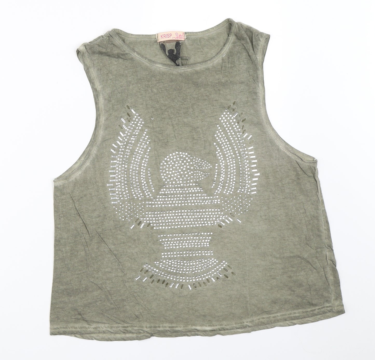 Krisp Womens Green   Basic Tank Size 12