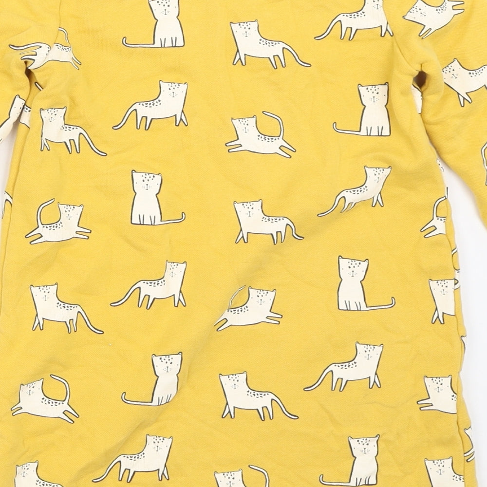George Girls Yellow   Jumper Dress  Size 4-5 Years