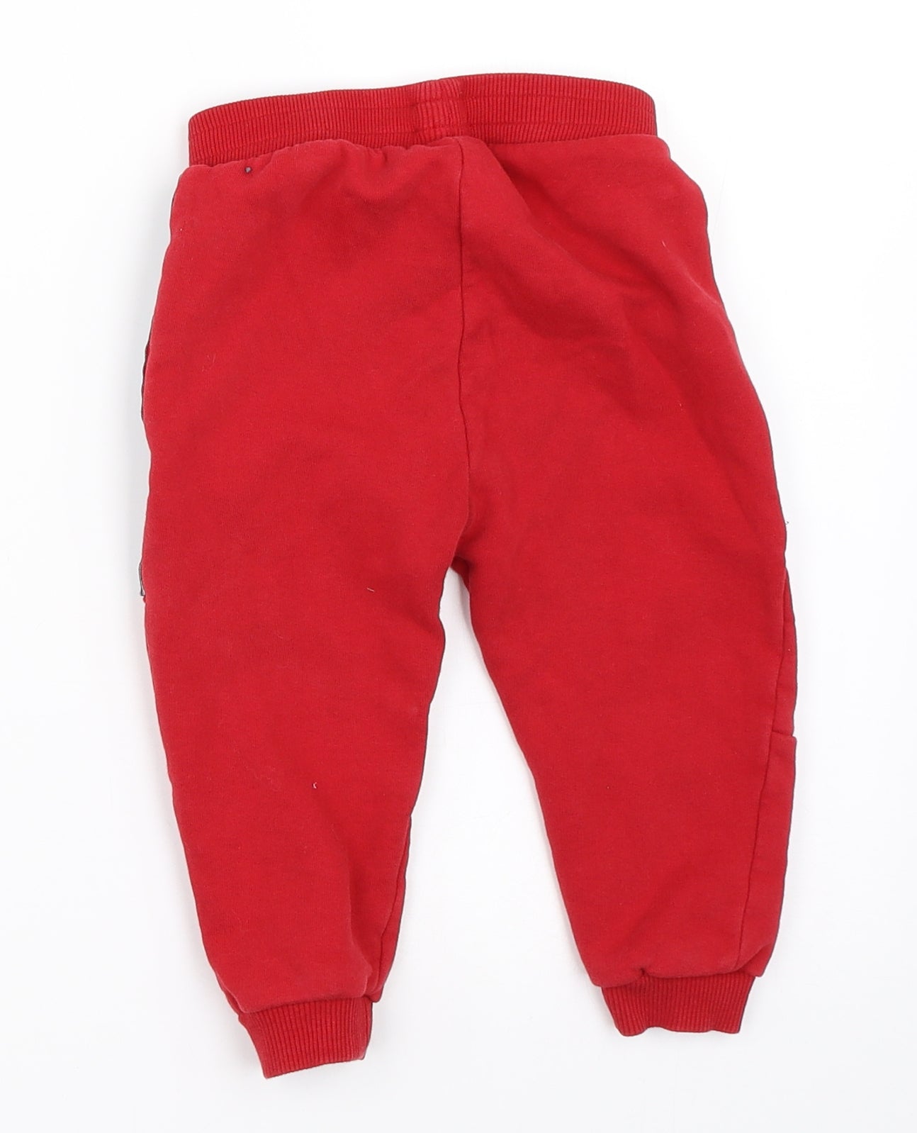 River Island Boys Red   Jogger Trousers Size 18-24 Months