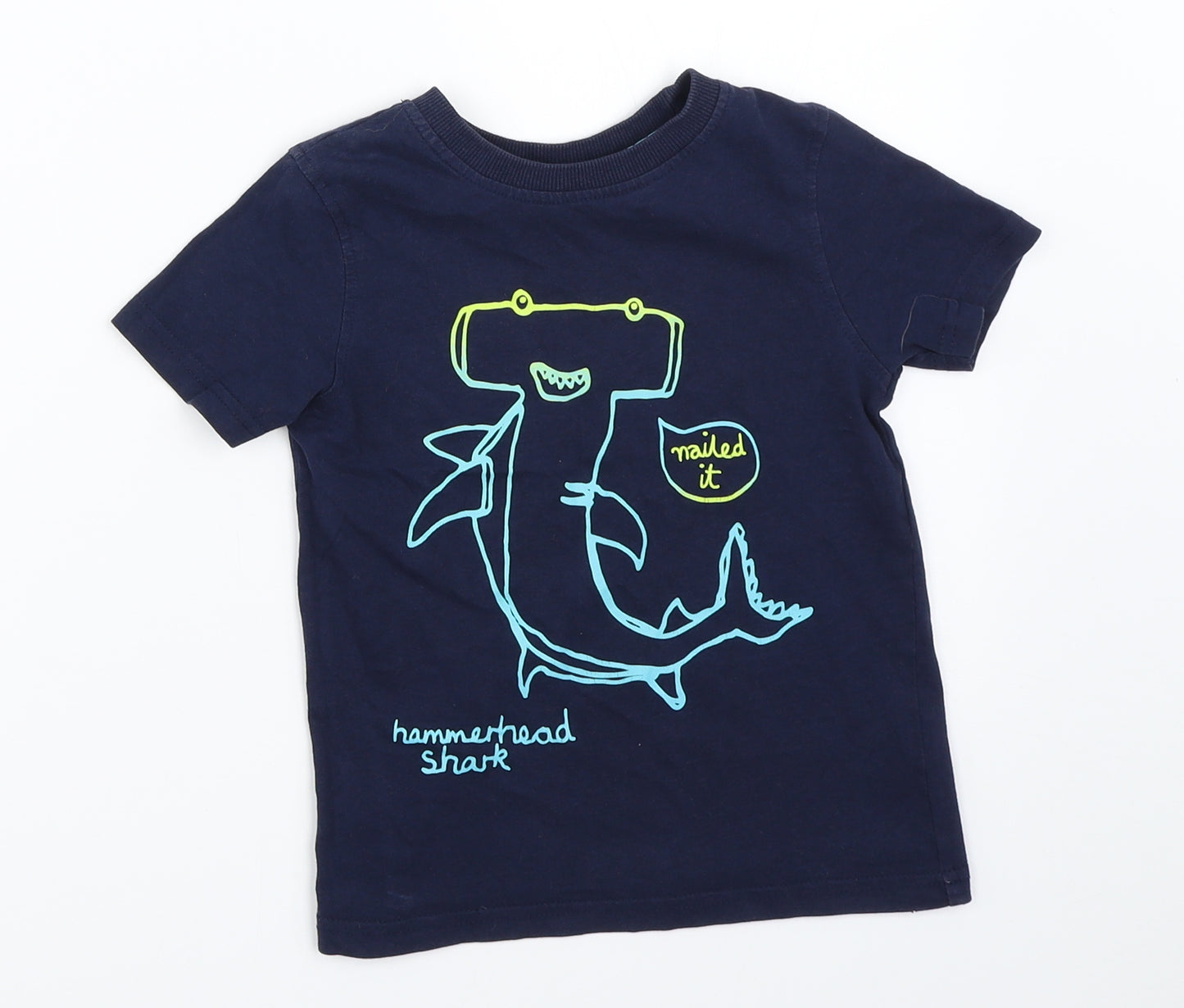 George Boys Blue   Basic T-Shirt Size 3-4 Years