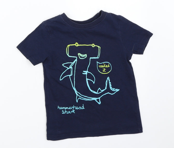 George Boys Blue   Basic T-Shirt Size 3-4 Years