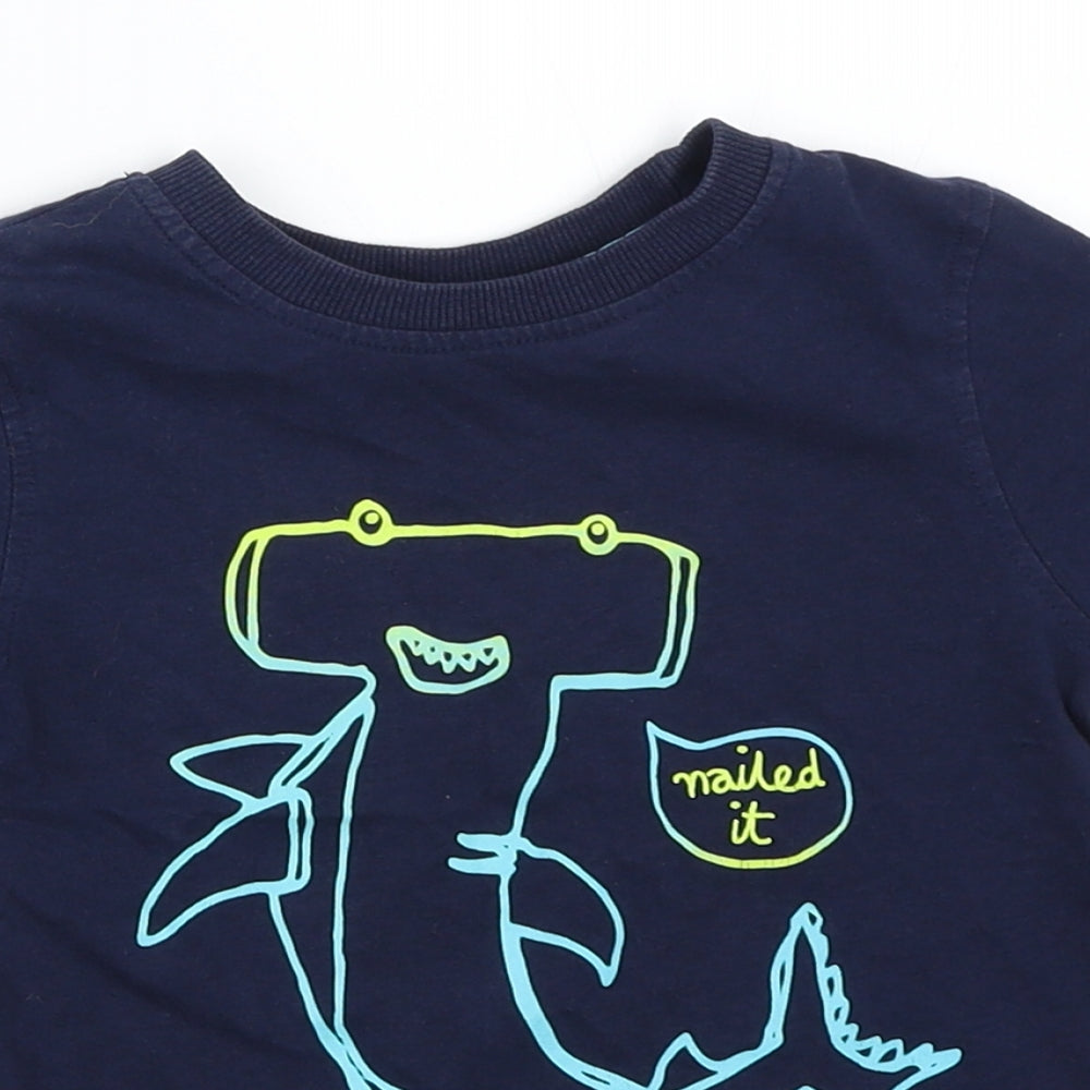 George Boys Blue   Basic T-Shirt Size 3-4 Years
