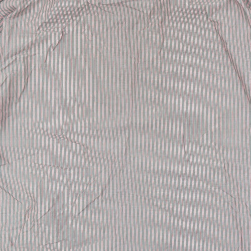 Marks and Spencer Mens Grey Striped   Button-Up Size 42