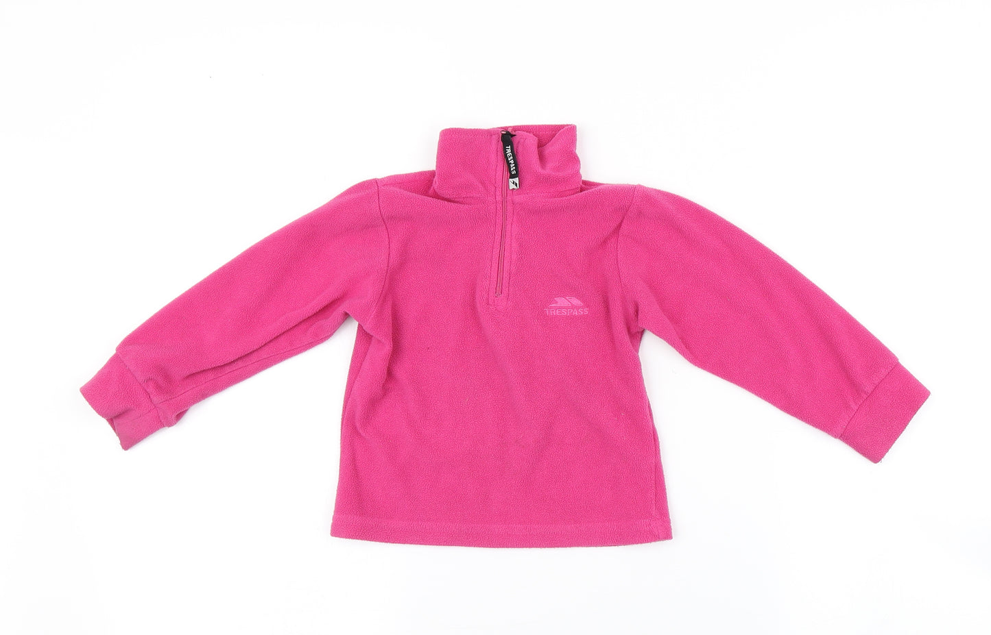 Trespass Girls Pink  Fleece Pullover Jumper Size 2-3 Years