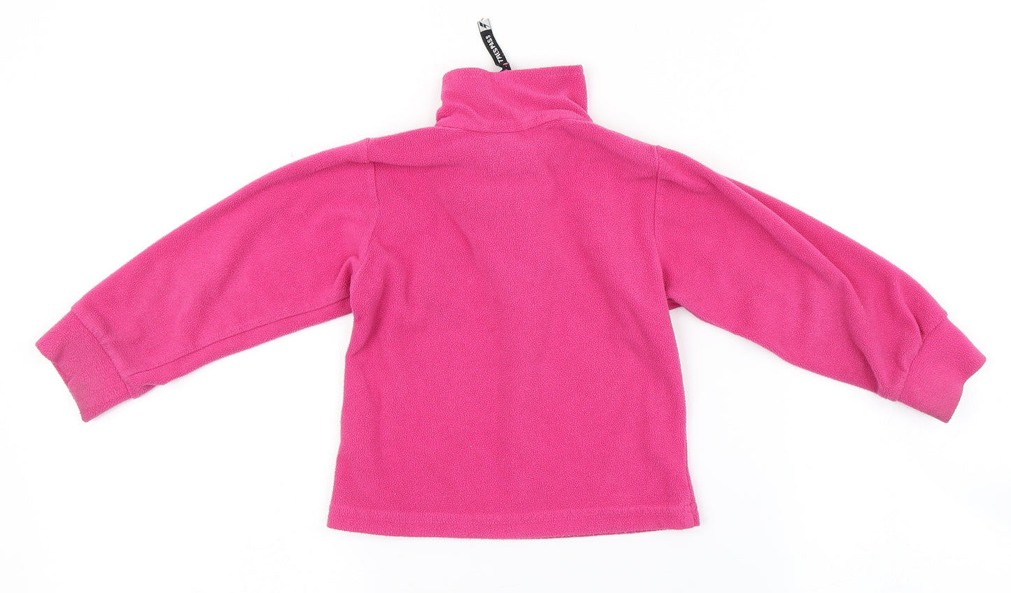 Trespass Girls Pink  Fleece Pullover Jumper Size 2-3 Years