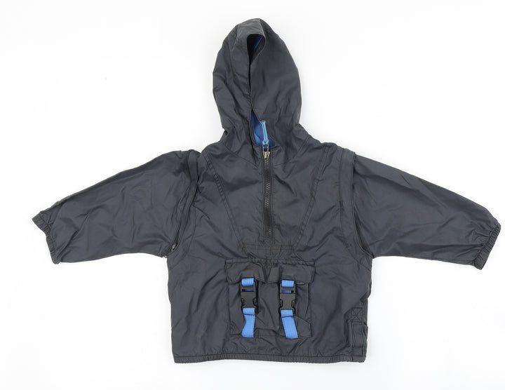 Marks and Spencers Boys Grey   Rain Coat Coat Size 6-9 Months