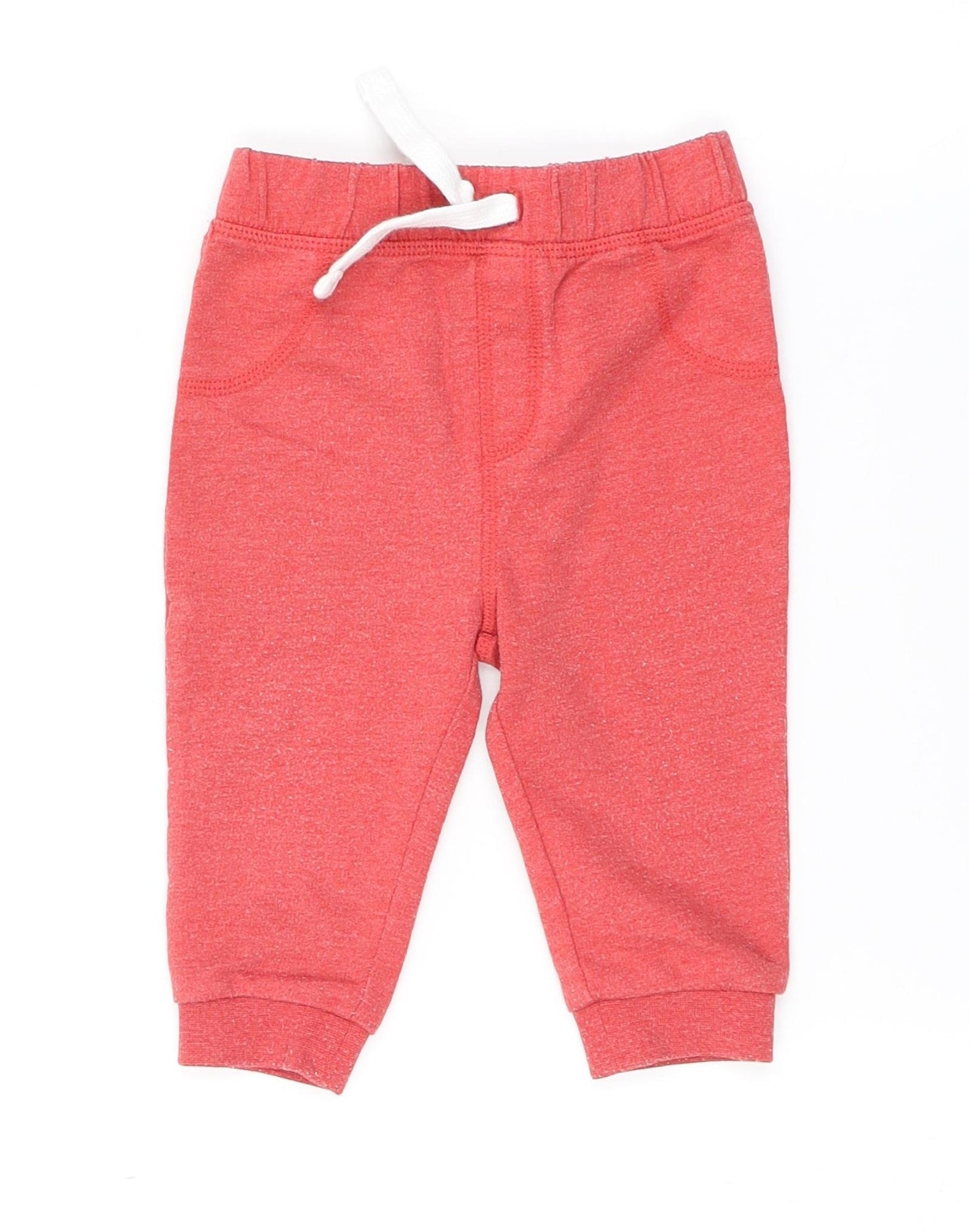 TU Boys Red   Jogger Trousers Size 6-9 Months