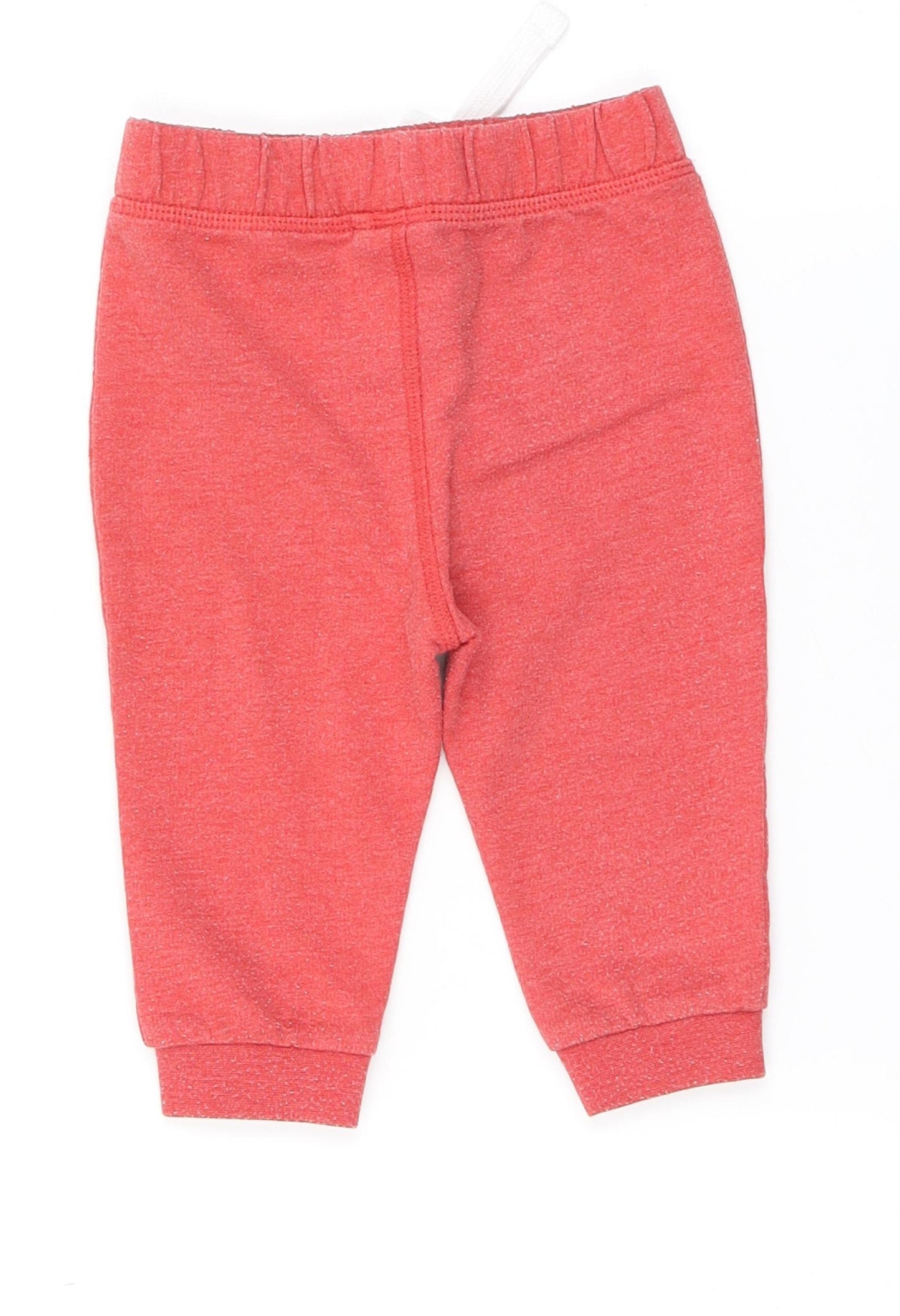 TU Boys Red   Jogger Trousers Size 6-9 Months