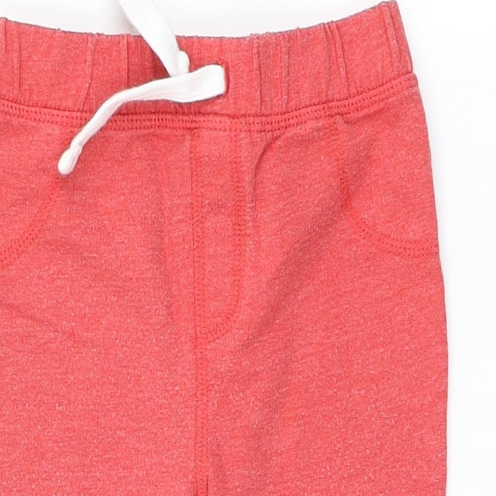 TU Boys Red   Jogger Trousers Size 6-9 Months