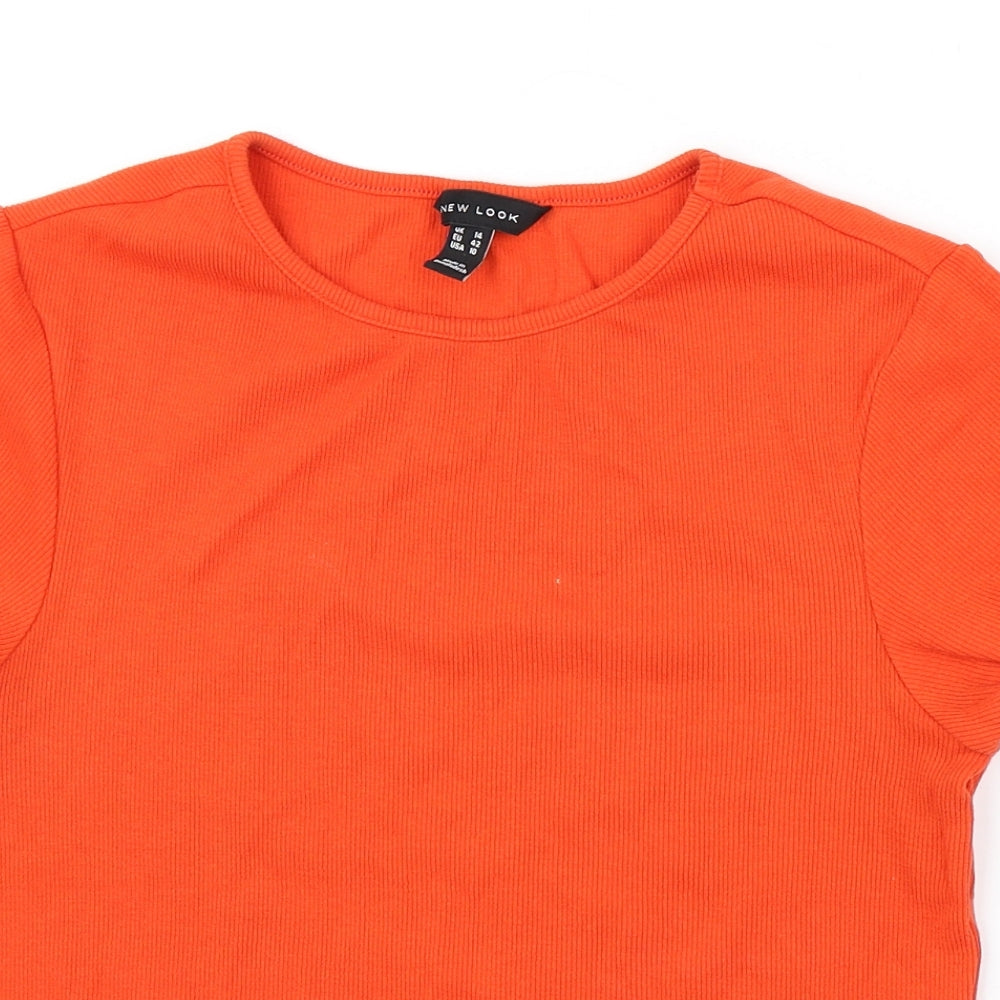 New Look Womens Orange   Basic T-Shirt Size 14